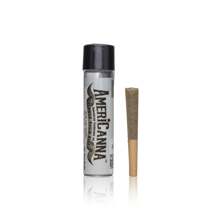 2 Pack Pre-Rolls Flower Rosin Kief Pre-Rolls